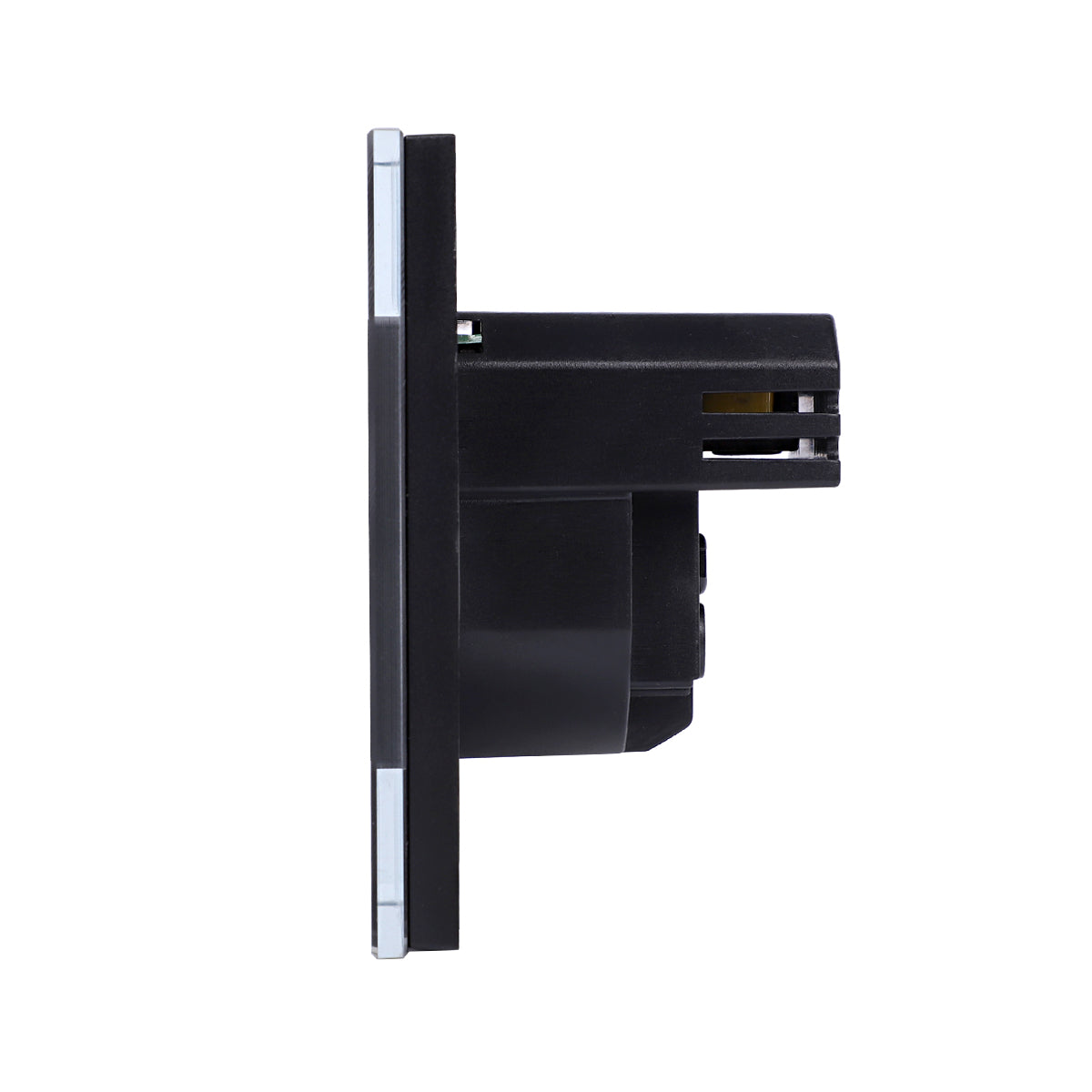 Utičnica stakleni panel sa USB A i C ulazom 20W - crna