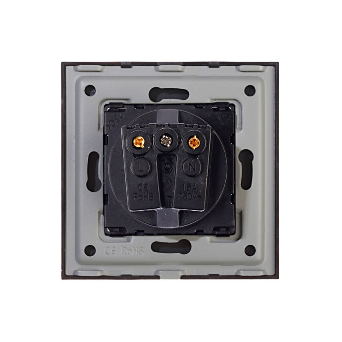 Utičnica stakleni panel - bela