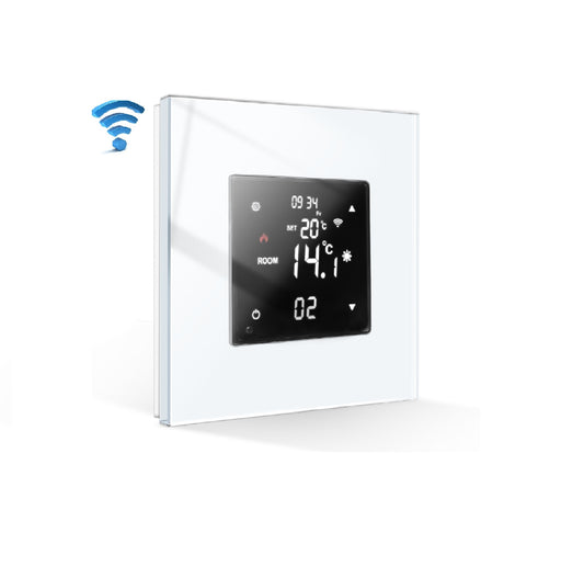 Wi-Fi termostat stakleni panel - beli