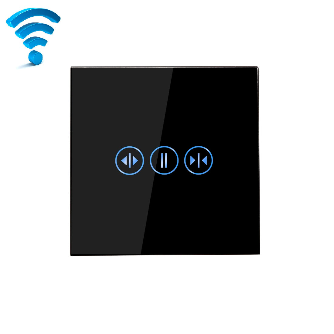 Wi-Fi touch prekidač za zavese i roletne - crni
