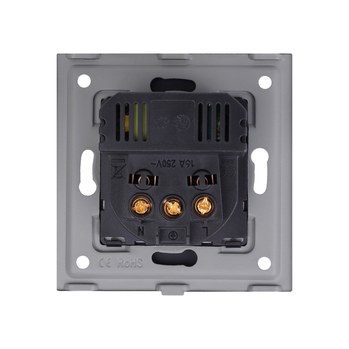 Utičnica stakleni panel sa USB A i C ulazom 20W - crna
