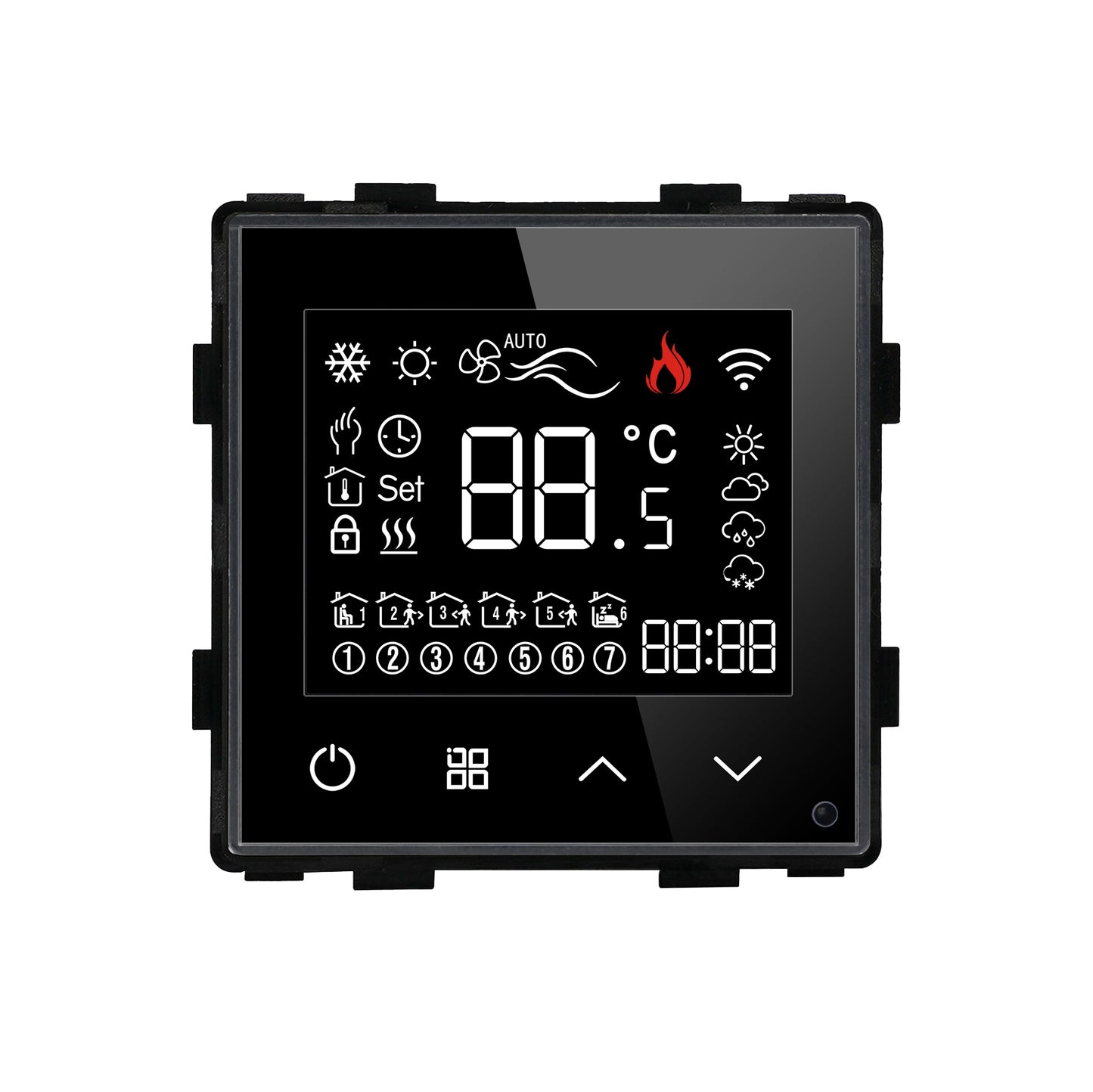 WiFi pametni termostat stakleni panel - zlatni