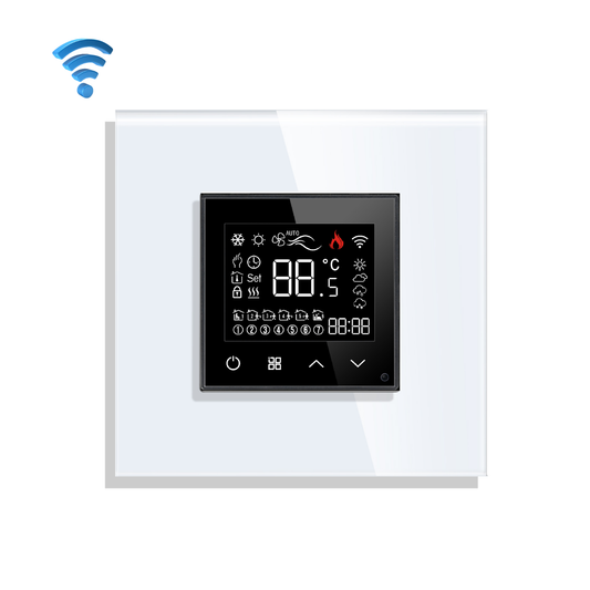 WiFi pametni termostat stakleni panel - beli