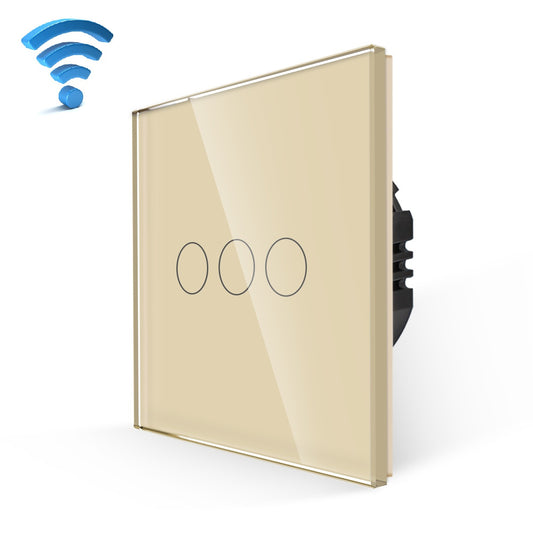 wifi touch prekidac 3 tastera zlatni 01