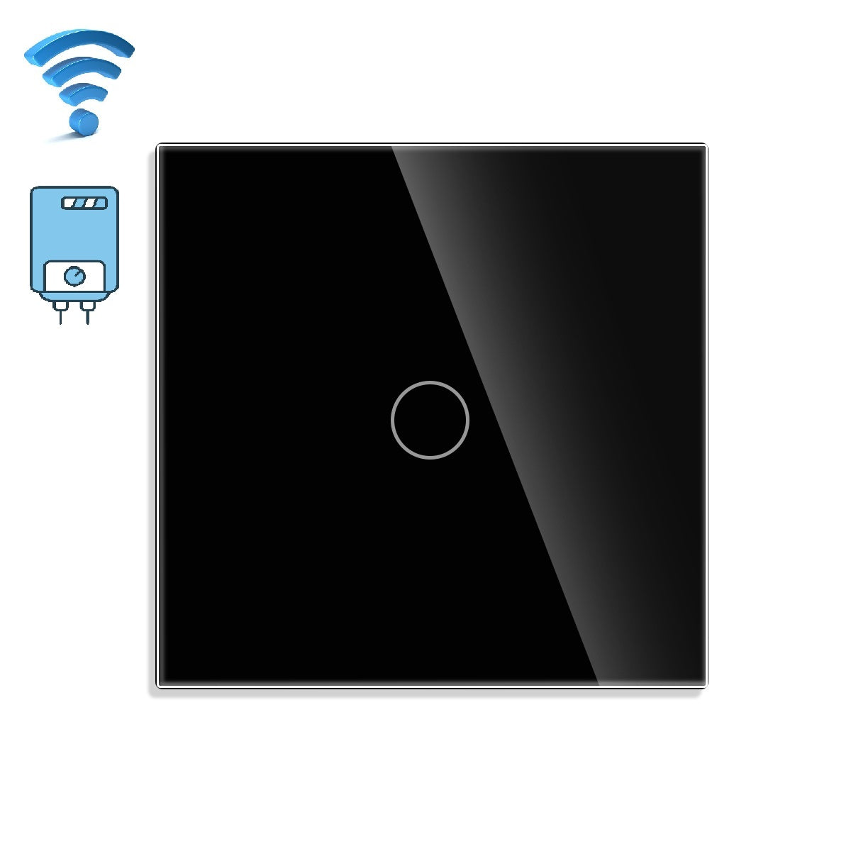 wifi touch prekidac bojler crni 02
