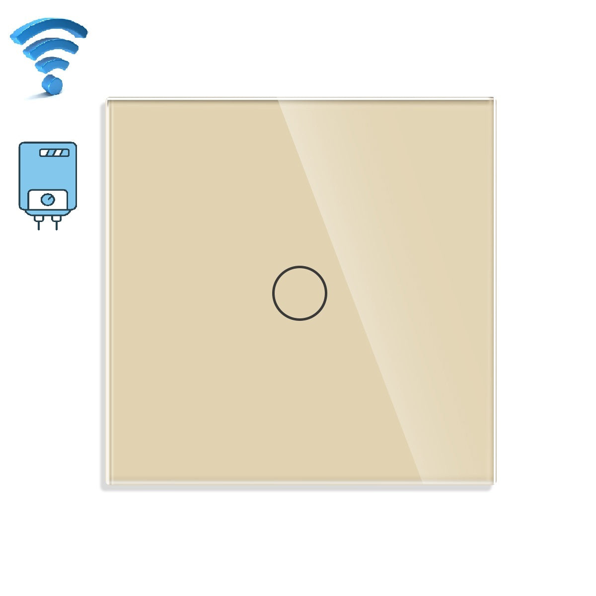 wifi touch prekidac bojler zlatni 02