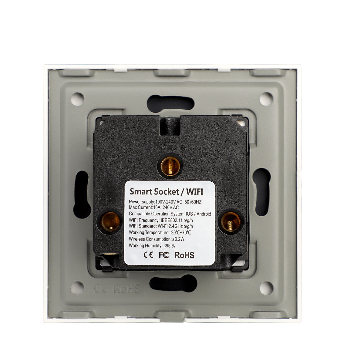 WiFi pametna utičnica - crna