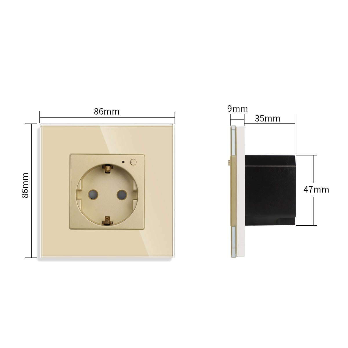 WiFi pametna utičnica - zlatna